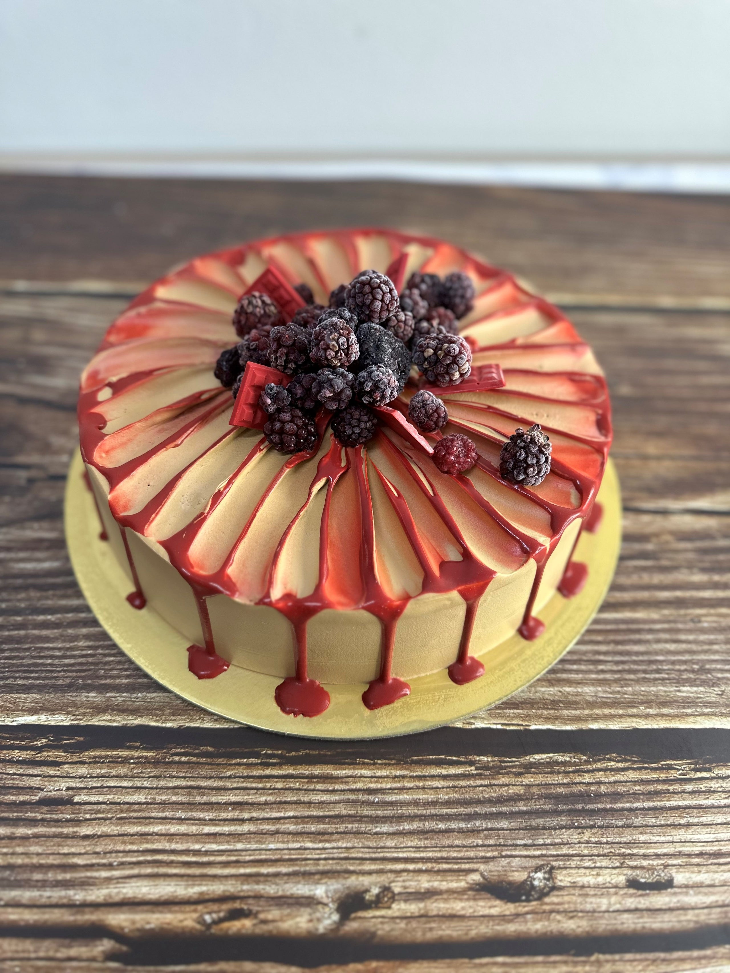 Blackberry and Belgian Chocolate Cake | Divino Gelato
